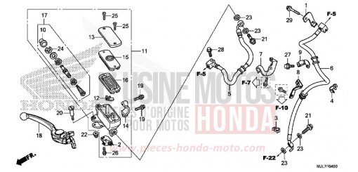 FR. BRAKE MASTER CYLINDER NC750DE de 2014